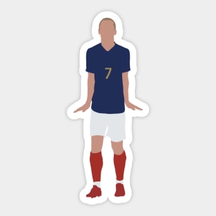 Antoine griezmann minimalist illustration Sticker